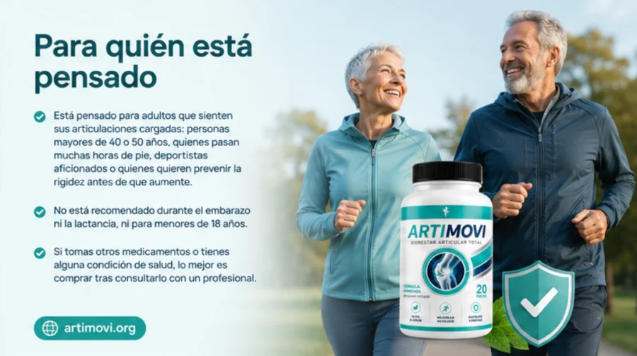 Artimovi pensado para adultos con molestias articulares