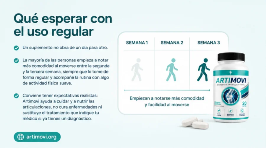 Uso regular de Artimovi para mayor comodidad al moverse
